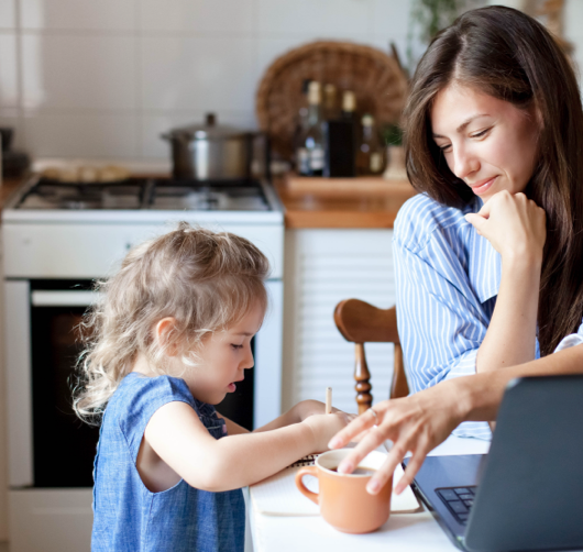 Two employees shaking hands